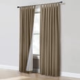 thumbnail image 7 of Thermaplus Ventura Tab Top Curtain Panel Pair Window Dressing each 78 x 84 in Pebble, 7 of 7