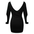 thumbnail image 5 of Lindreshi Fall Dresses for Women 2025 Homecoming Dresses Womens V-Neck Cocktail Mini Dress Straples Party Pencil Short Dresses, 5 of 5