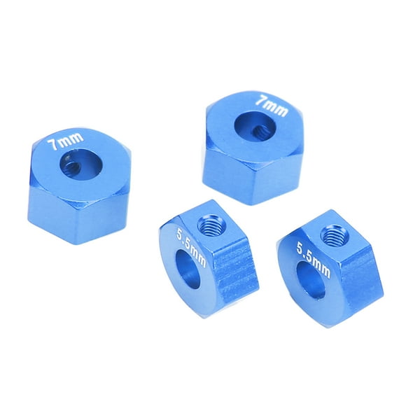 RC Wheel Hub, Durable Remote Control Car Wheel Hub 5.5mm 7mm Thickness For Replacement Blue