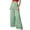 Green, variant on Womens Plazzo Pants Solid Color Shiny Sequin Wide Leg Pants Spring Summer Comfortable Style Mid Waist Slim Fit Stylish Going Out Long Trousers