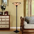 thumbnail image 2 of Gymax Tiffany-Style Mission 1-Light Torchiere Floor Lamp w/ 14'' Lampshade Home Decor, 2 of 10