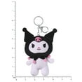 thumbnail image 2 of Sanrio Hello Kitty and Friends Kuromi Plush Keychain Charm, 2 of 4