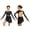 Black, variant on Children Girls Contemporary Ice Figure Skating Dress Ballet Dance Tutu Leotard Skater Skirts Dancer Costume Burgundy 6