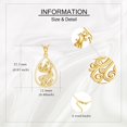 thumbnail image 5 of XATENJE  Phoenix Necklace 14K Yellow Gold Phoenix Teardrop Pendant Necklace Gold Phoenix Bird Jewelry Gifts for Women, 5 of 6