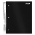 thumbnail image 1 of Cuaderno 5 materias Better Office Products polietileno negro, rayado universitario, 200 hojas, 4 separadores doble cara, 11 x 8.5, 1 of 3
