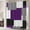 Violet, variant on Black and White Shower Curtain Mordern Geometric Gray Shower Curtains for Bathroom 72 x 72 Inches