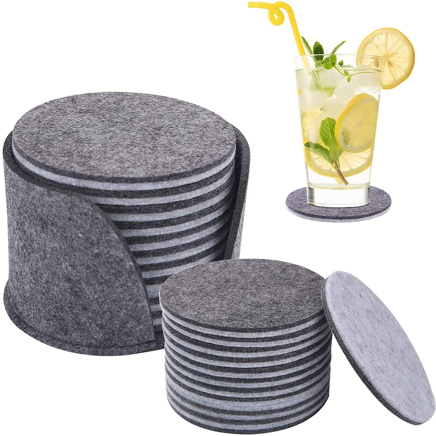 Details about   Absorbent Pad Car Accessories Coaster Car Cup Mat Drink Coaster Non-Slip Mat 