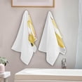 thumbnail image 3 of SKYSONIC 2 Pack Pumpkin Floral Hand Towels, Ultra Soft and Absorbent, Fall Autumn Decorative Fingertip Towel for Home, Bathroom, Kitchen, 28.3"x14.4", 3 of 5