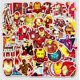 thumbnail image 1 of 10/30/52Pcs/Set Disney Marvel Avengers Iron Man Stickers Cool Laptop Guitar Skateboard Travel Luggage Waterproof Sticker ToysChina Gong Bohan LED, 1 of 1