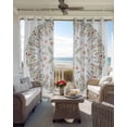 thumbnail image 6 of Watercolor Flowers Blackout Curtains for Bedroom Living Room Darkening Curtains 63 Inches Long Pastoral Farmhouse Botanical Floral Window Curtain 2 Panels Set Window Treatment Grommet Drapes 42"x63", 6 of 9