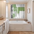 thumbnail image 3 of Sage Green Gray Kitchen Curtains 63 Inch Length, Oil Painting Geometric Abstract Modern Grommet Top Bedroom Living Room Curtains, Light Filtering Cafe Curtain Drapes 2 Panels Set 84''x63'', 3 of 9