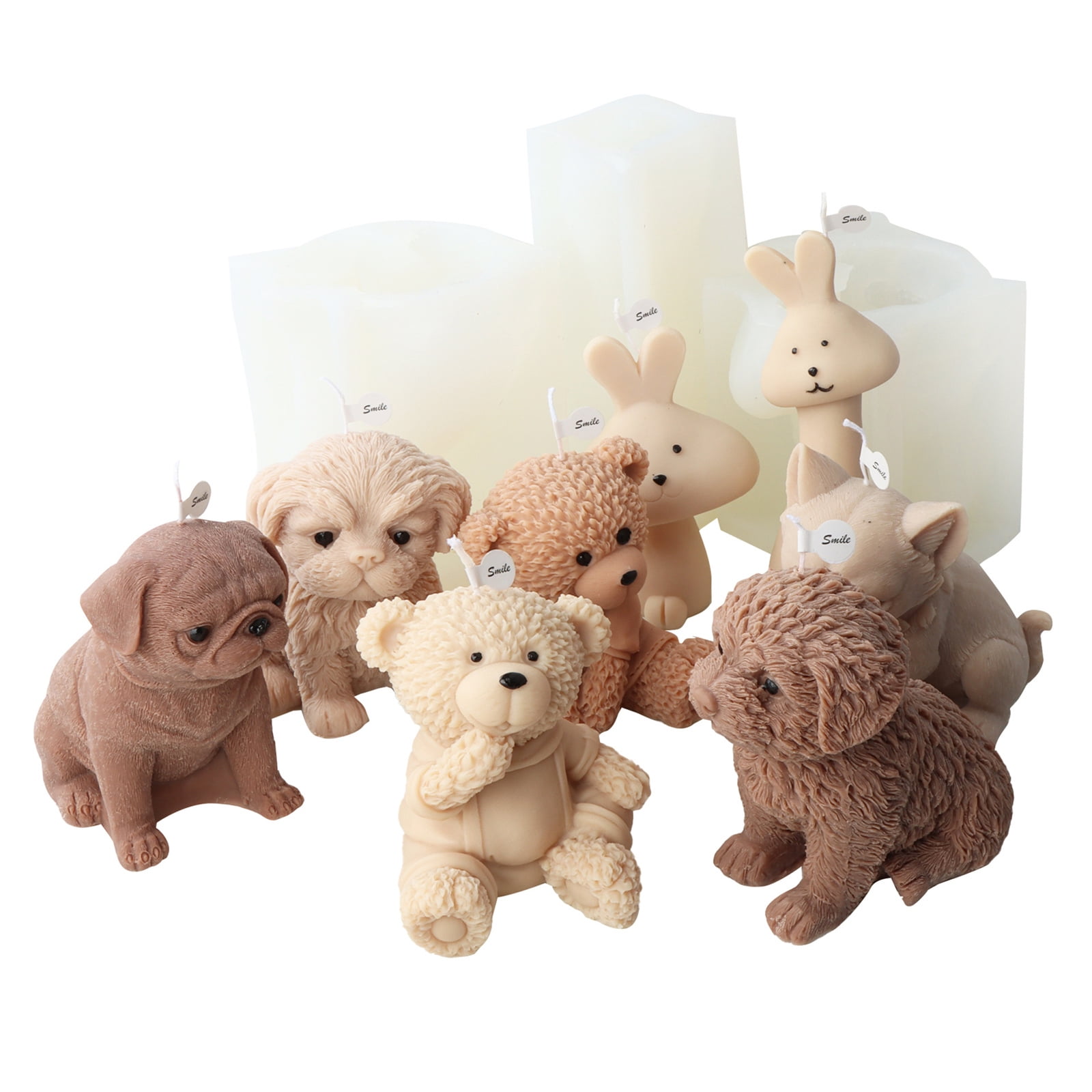 Dog Bear Shaped Silicone Mold for Making Soap Plaster Ornemant Resin Craft Resin Casting Molds
