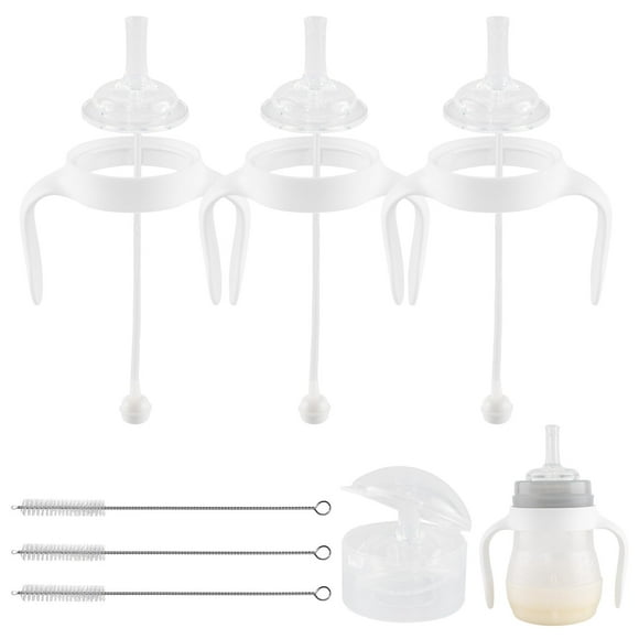 Kit de conversión con forma de vaso con pajita XUNICUTE para botellas Mam de 6 m+, paquete de 3