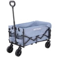 thumbnail image 2 of GOTRAX Collapsible Folding Wagon Cart, 100L Storage & 350LB Capacity Garden Wagons for Camping & Beach, Gray, 2 of 11