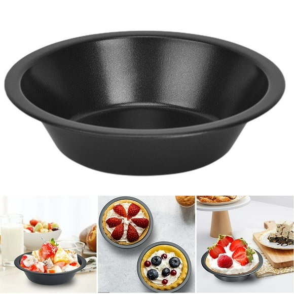 YAOMOBB Polished Surface Baking Pan 6Pcs 5 Inch Mini Pie Pan Nonstick Carbon Steel Dishwasher Safe Baking Tart Dish