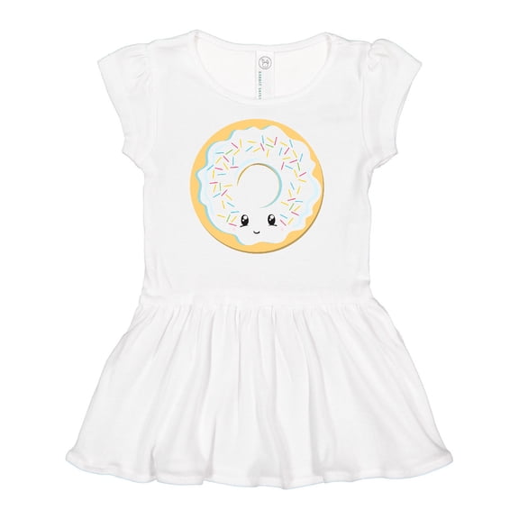 Inktastic White Donut Girls Baby Dress