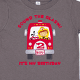 thumbnail image 4 of Inktastic Fire Truck 2nd Birthday Boy Boys Toddler T-Shirt, 4 of 5