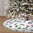 thumbnail image 3 of Christmas Tree Skirt, Boston terrier Yoga dogs funny Christmas Tree Decorations Indoor, Tree Skirts Mat With Tassel Trim for Halloween New Year Holiday Christmas Party Decor 30 Inches, 3 of 7