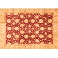 thumbnail image 1 of Ahgly Company Indoor Rectangle Abstract Orange Modern Area Rugs, 8' x 12', 1 of 4