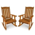 thumbnail image 5 of Innovaze Wooden Patio Rocking Chair,Solid Fir Wood,Heavy Duty 600LBS, for Outdoor or Indoor (Teak Tone, 2-pack), 5 of 8