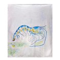 thumbnail image 1 of Betsy Drake BK753 Blue Shrimp Throw, 1 of 1