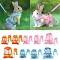 thumbnail image 2 of Adjustable Rabbits Harness with Elastic Leash for Rabbits Skirt Easy Control Rabbits Harness Leash Rabbits, 2 of 8