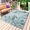 Blue Green, variant on Coastal Turtle Outdoor Rug for Patio/Deck/Porch, Non-Slip Large Area Rug 3 x 5 Ft, Nautical Eucalyptus Leaves Coral Seaweed Indoor Outdoor Rugs Washable Area Rugs, Camping Rug Carpet Runner