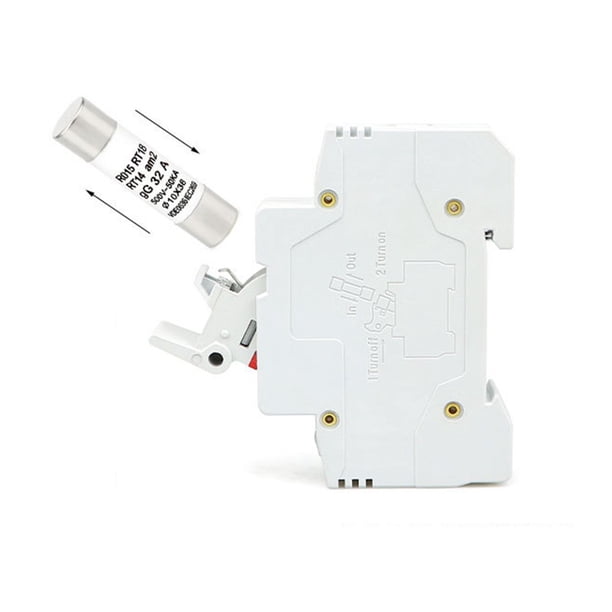 IOKVPZCFU 1 STKS zekering RT18-63X 14 x 51 63A 690V 1P 2P3P 4P RT18-63 Basis (Maat: 3P Base, Kleur: RT18 63X Indicator Licht