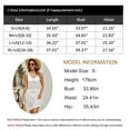 thumbnail image 6 of Swimsuit Cover Up for Women Elastic Waisted Spaghetti Strap Bikini Sleeveless Beach Dress Crochet Hollow Out Coverup Alsol Lamesa, 6 of 6