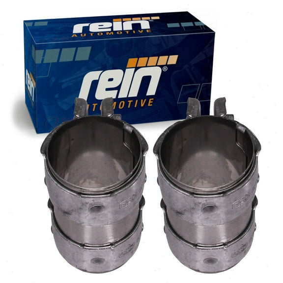 2 pc Rein Rear Muffler Clamps compatible with Volkswagen Passat 3.6L V6 2009-2010 - 50x95mm