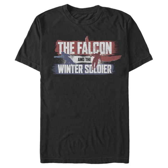 Men's Marvel The Falcon and the Winter Soldier Spray Paint Graphic Tee Black 3X Large