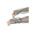 thumbnail image 4 of INSPIRE CHIC Women's Long Ruffle Tulle Cuff Sleeves Mesh Sheer Arm Cover Fingerless Gloves for Wedding 1 Pair Black One Size, 4 of 6