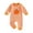 Orange, variant on Gerichy Baby Halloween Outfit Newborn Boy Girl Waffle Embroidery Pumpkin Jumpsuit Long Sleeve Romper 0 3 6 9 12 18 Months Fall Winter Clothes