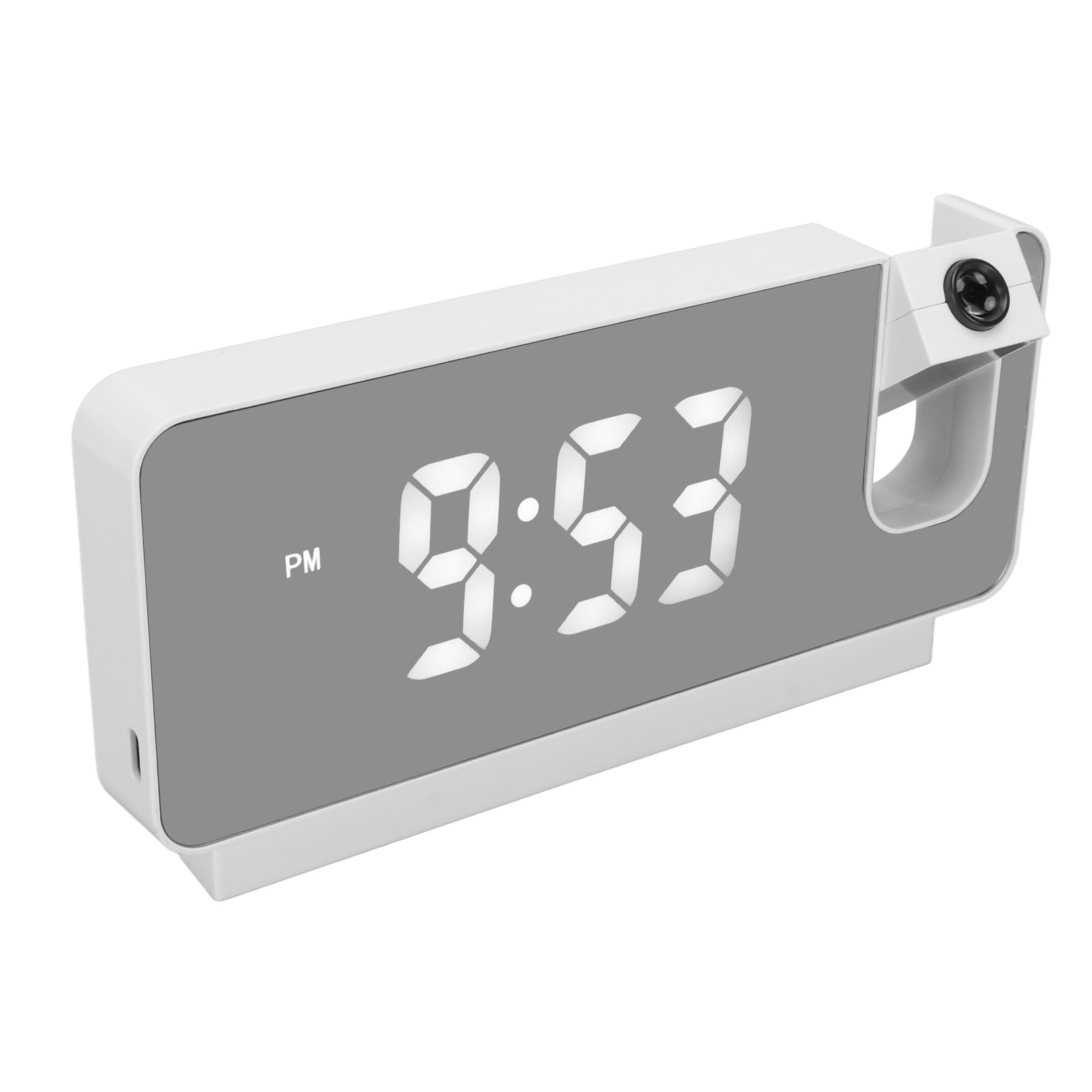 Projection Alarm Clock, Time Management Flexible 180 Degree Wide Angle