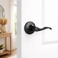 thumbnail image 3 of Stratford Right-Hand Dummy Door Lever, Matte Black, 3 of 5