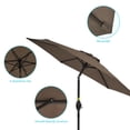 thumbnail image 6 of CHYVARY 7.5 FT Outdoor Patio Shade Table Market Umbrella with Tilt Button for Deck, Garden and Pool, Taupe, 6 of 8