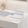 thumbnail image 3 of Estuche portacepillos multifuncional para pasta de dientes, organizador de almacenamiento, bandeja de baño, Caddy para organizador de tocador, cepillo Sunnimix Bandeja de baño Caddy, 3 of 8