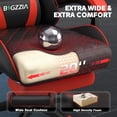 thumbnail image 3 of Bigzzia Gaming Chair with Footrest, Gamer Chair for Adults,Lumbar Pillow and Headrest Adjustable, Red, 3 of 9