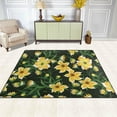 thumbnail image 3 of Dreamtimes Lightweight Carpet Mats, 5'3" x 4' Area Soft Rugs, Floor Mat Rug Home Decoration for Kids Room Living Room, 63"x 48" Pineapples Tropical Flowers, 3 of 6
