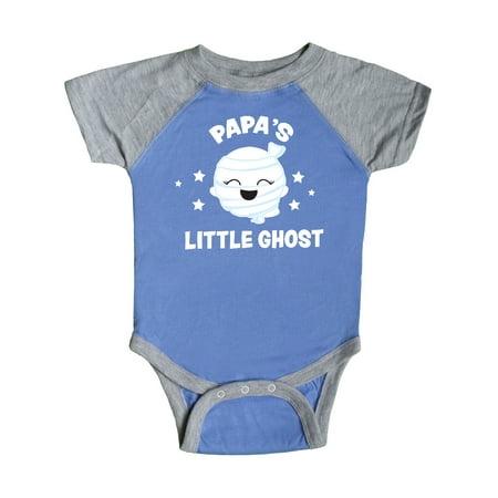 

Inktastic Cute Papa s Little Ghost with Stars Gift Baby Girl Bodysuit