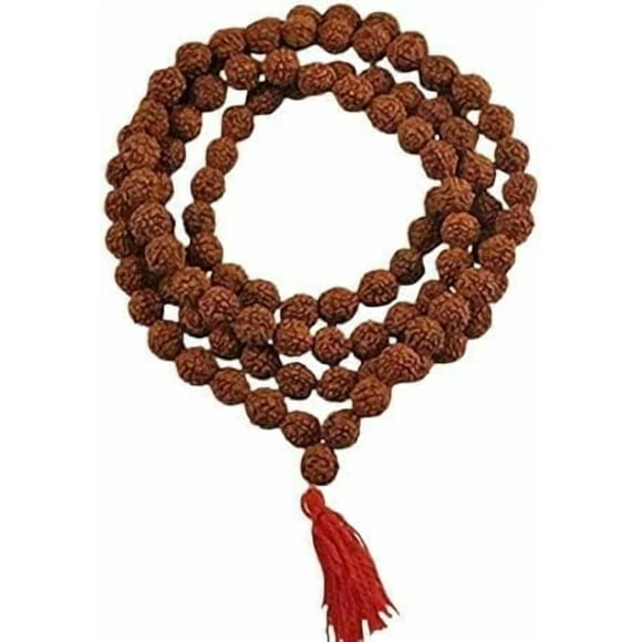 HELIAHOO Original Rudraksha Mala With Certificate For Wearing And Japa Mala (5 Mukhi Mala, 108 Beads Mala Rosary Garland) AZ83-26284
