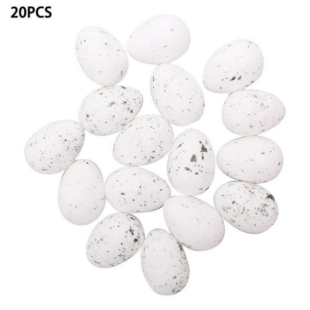 20Pcs Easter Foam Bright Color Artificial Bird Pigeon Egg Home Party Favor Decor