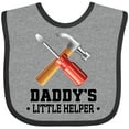 thumbnail image 3 of Inktastic Daddy Little Helper Tools Boys Baby Bib, 3 of 4