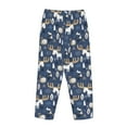 thumbnail image 5 of Naloa Forest Elk Print Women’s Ultra-Soft Comfy Pajama Lounge Pants with Pockets & Drawstring, 5 of 8