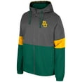 thumbnail image 2 of Men's Colosseum Charcoal Baylor Bears Miles Full-Zip Hoodie Jacket, 2 of 3