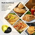 thumbnail image 2 of Tortilla Sealer, 3 in 1 Quesadilla Maker with 10+8+6 Inches, Removable Burrito Crimper for Burritos, Tacos, Pancakes, Calzone, Dumplings(Black Yellow), 2 of 7