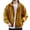 Yellow, variant on Mens Coats And Jackets Autumn Winter Plaid Print Stank Long Sleeve Zip Up Casual Sports Loose Fit Coat Holiday Wear,Purple,M