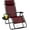 Burgundy, variant on YEXJ Zero Gravity Reclining Chair, Outdoor Patio Recliner with Cup Holder & Removable Pillow, Adjustable Backrest, Indoor Lounge Chair for Backyard, Garden, Poolside (Burgundy)