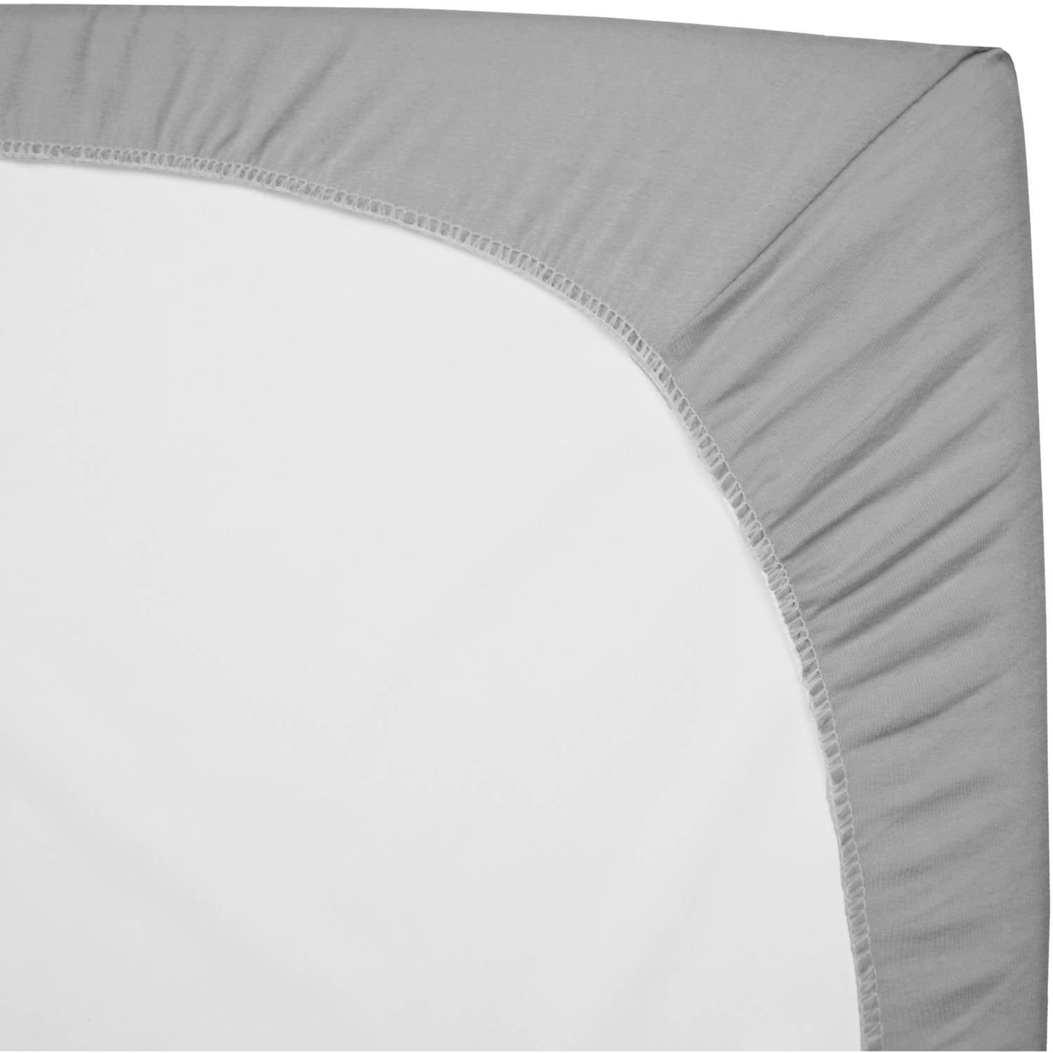 American Baby Company 2 Pack 100% Natural Cotton Fitted Pack and Play Sheets 39" x 27" - Soft & Breathable Pack N Play Sheets for Playard & Mini Crib Mattress, Gray, for Boys & Girls