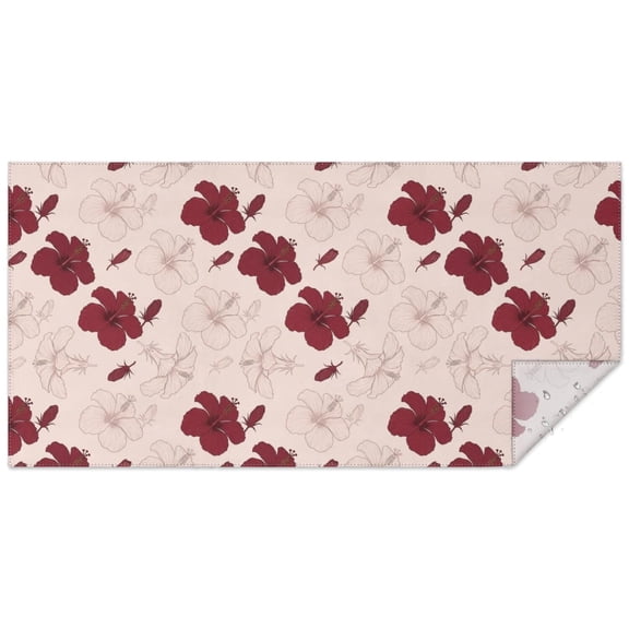 Pioneer Flower Floral Print Pattern Rectangle Tablecloth 60"x120", Waterproof Polyester Table Cloth, Wipeable Spillproof for Dining Camping Indoor Outdoor